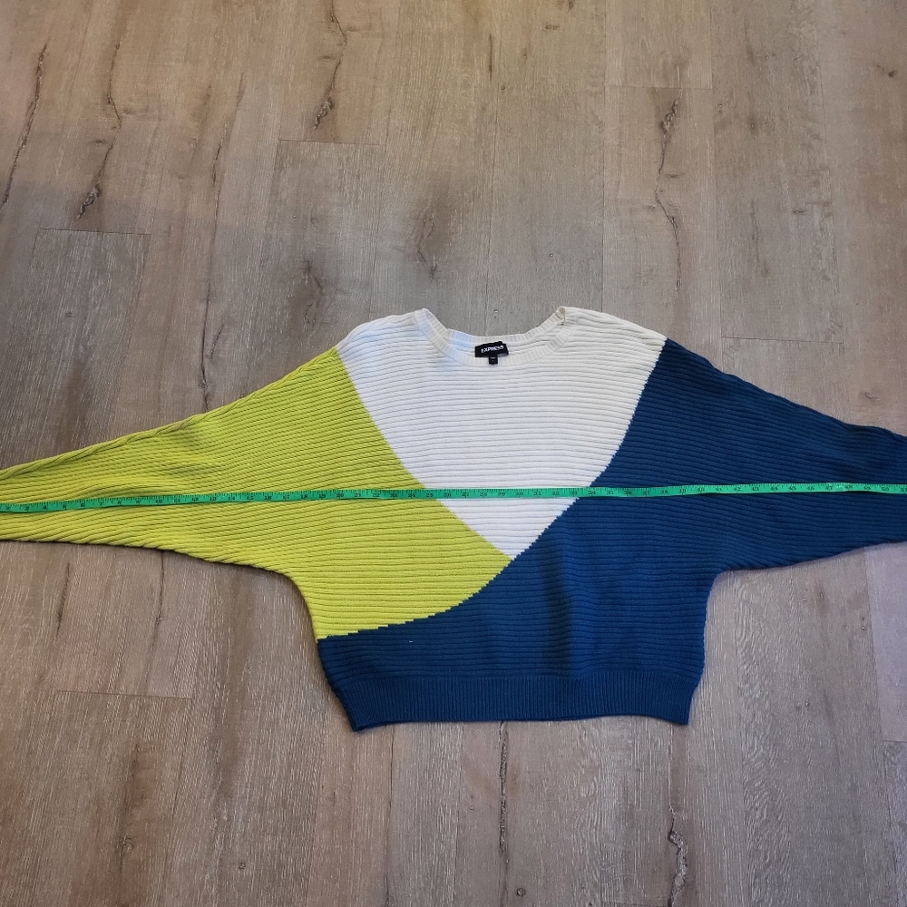 Express Colorblock Sweater Size Large - Picture 4 of 6